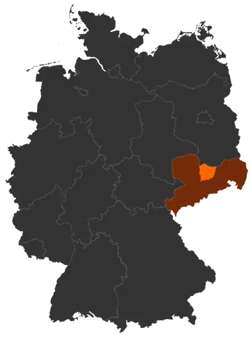 Landkreis Meißen auf der Deutschland-Karte