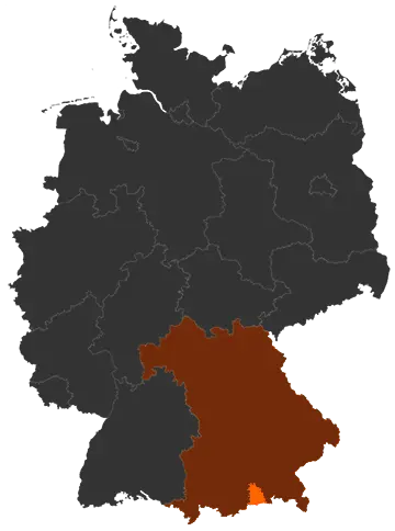 Landkreis Miesbach auf der Deutschland-Karte