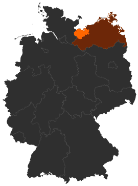 Landkreis Nordwestmecklenburg auf der Deutschlandkarte