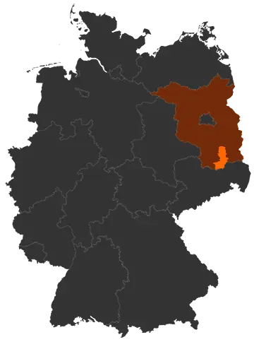 Landkreis Oberspreewald-Lausitz auf der Deutschland-Karte