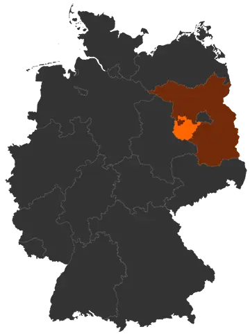 Landkreis Potsdam-Mittelmark auf der Deutschland-Karte