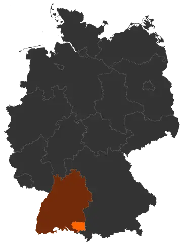 Landkreis Ravensburg auf der Deutschland-Karte