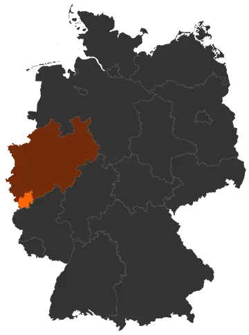 Kreis Euskirchen auf der Deutschland-Karte