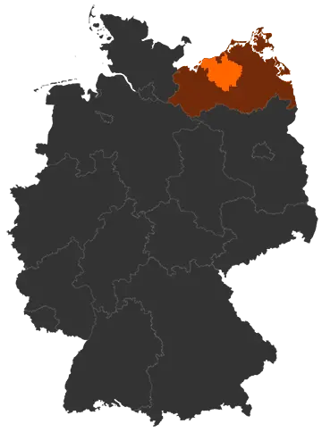 Landkreis Rostock auf der Deutschland-Karte