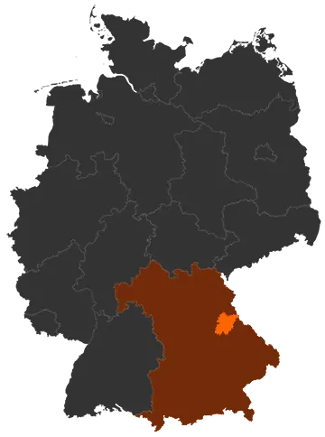 Landkreis Schwandorf auf der Deutschland-Karte