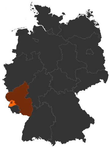 Landkreis Trier-Saarburg auf der Deutschland-Karte