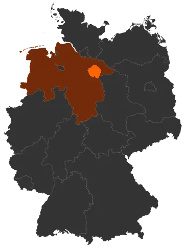 Landkreis Uelzen auf der Deutschland-Karte