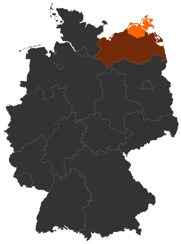 Landkreis Vorpommern-Rügen auf der Deutschland-Karte