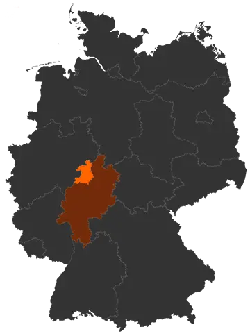 Landkreis Waldeck-Frankenberg auf der Deutschland-Karte