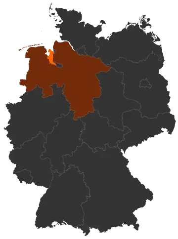 Landkreis Wesermarsch auf der Deutschland-Karte