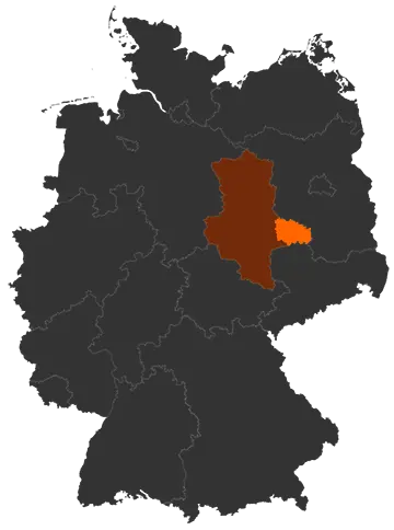 Landkreis Wittenberg auf der Deutschlandkarte