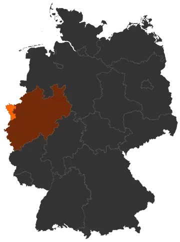 Kreis Kleve auf der Deutschland-Karte