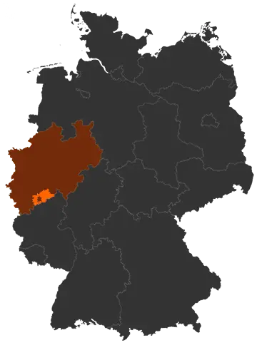 Rhein-Sieg-Kreis auf der Deutschland-Karte