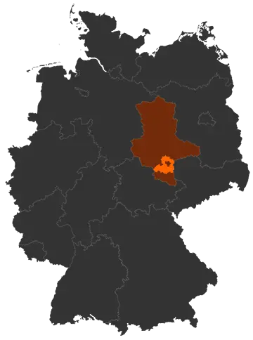 Saalekreis auf der Deutschland-Karte