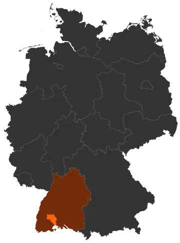 Schwarzwald-Baar-Kreis auf der Deutschland-Karte