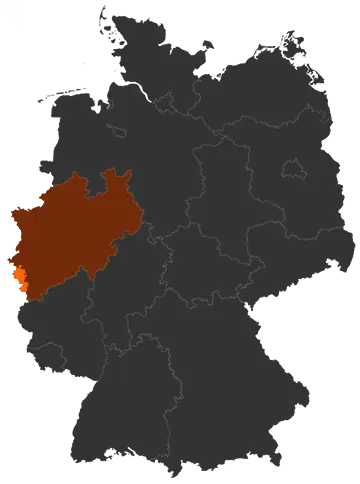 Städteregion Aachen auf der Deutschland-Karte