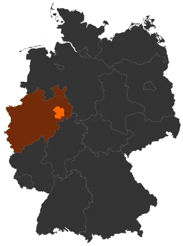 Kreis Paderborn auf der Deutschland-Karte