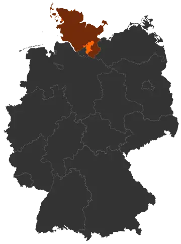 Kreis Stormarn auf der Deutschland-Karte