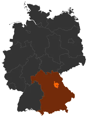 Landkreis Amberg-Sulzbach auf der Deutschland-Karte