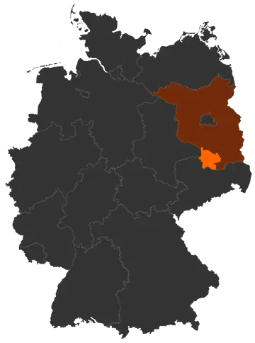 Landkreis Elbe-Elster auf der Deutschland-Karte