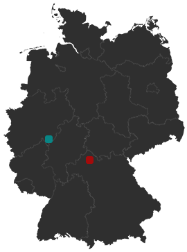 Von Münnerstadt nach Netphen - Route berechnen
