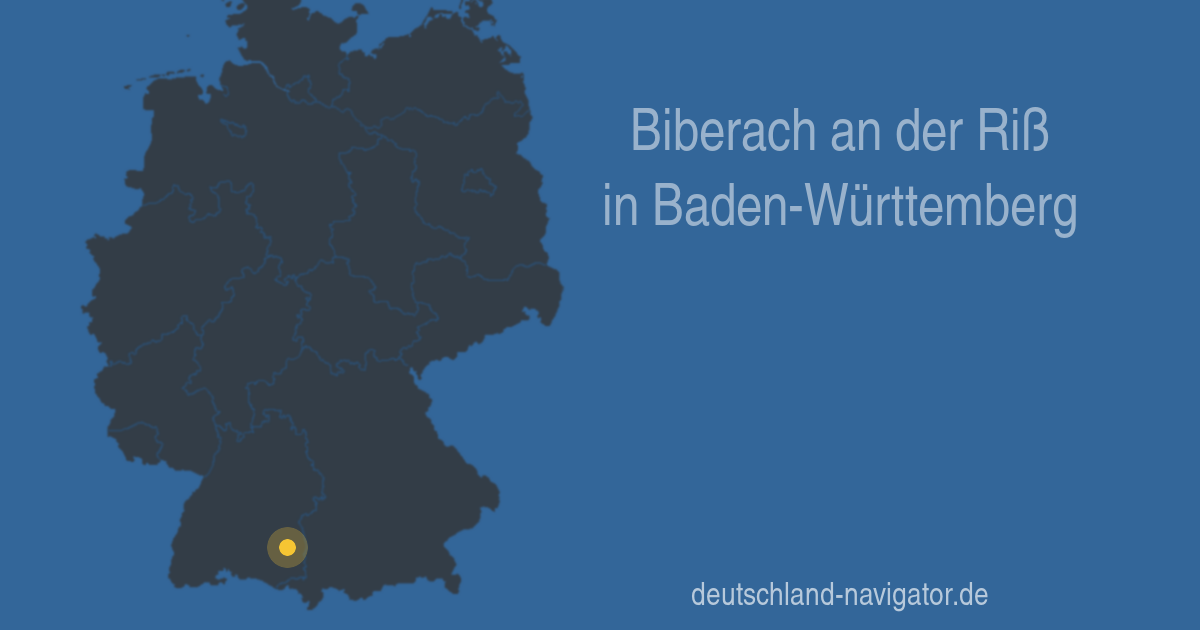 88400 Biberach an der Riß in Baden-Württemberg - Alle Infos Karte