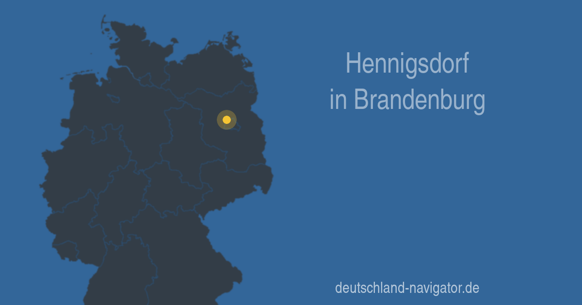 Hennigsdorf in Brandenburg - Infos und Wissenswertes über Hennigsdorf