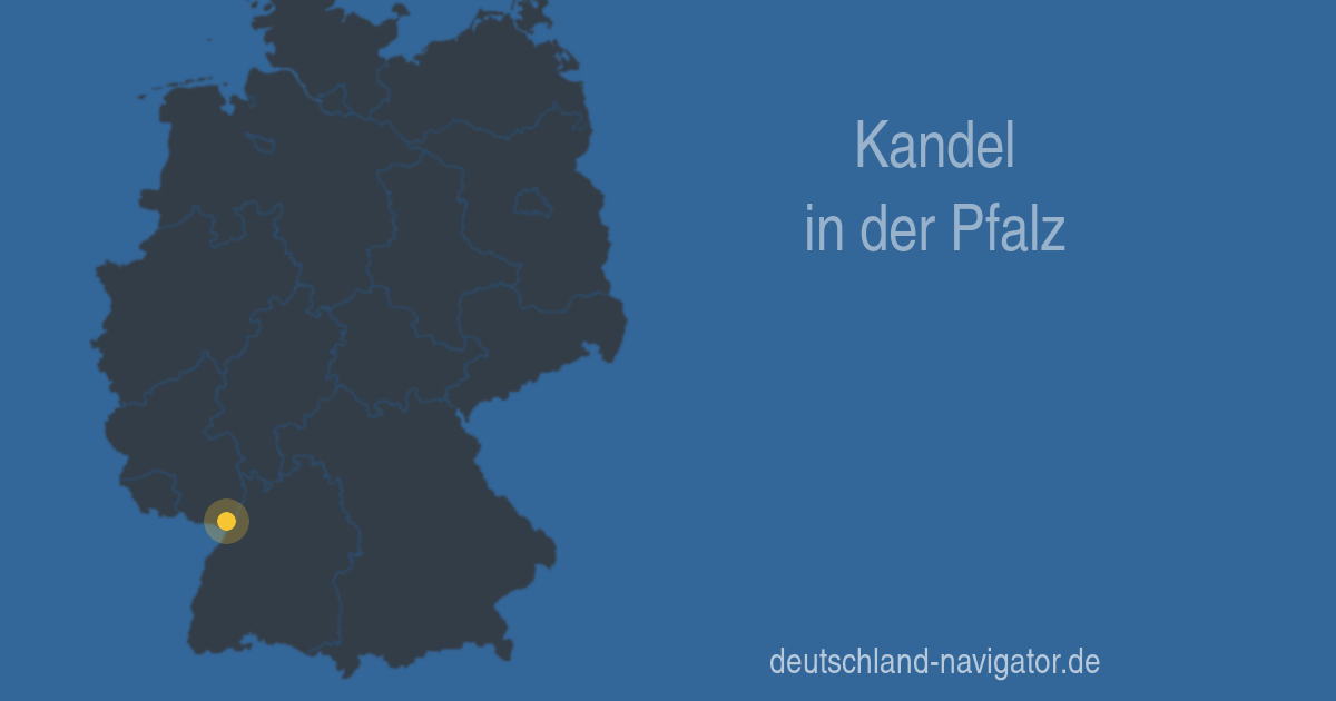 Kandel in der Pfalz (Rheinland-Pfalz) - Stadtplan, Wetter, Routenplaner