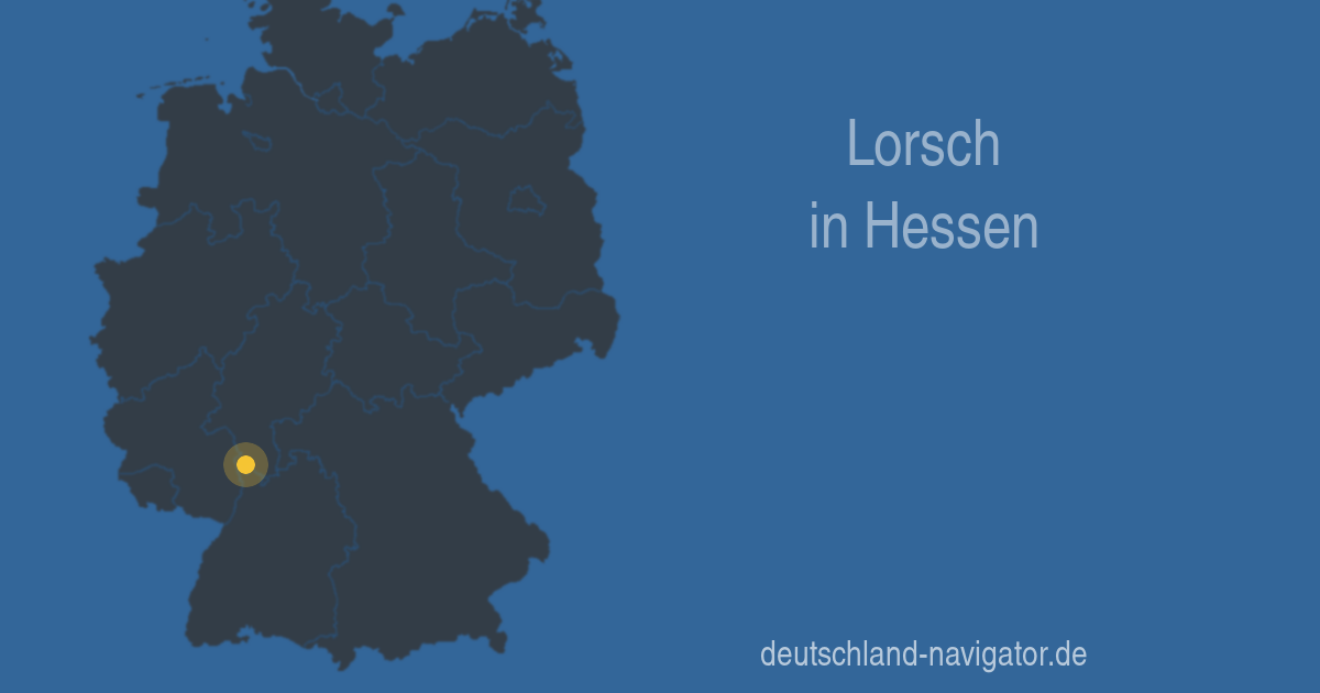 64653 Lorsch in Hessen - Alle Infos Karte, Wetter und mehr beim