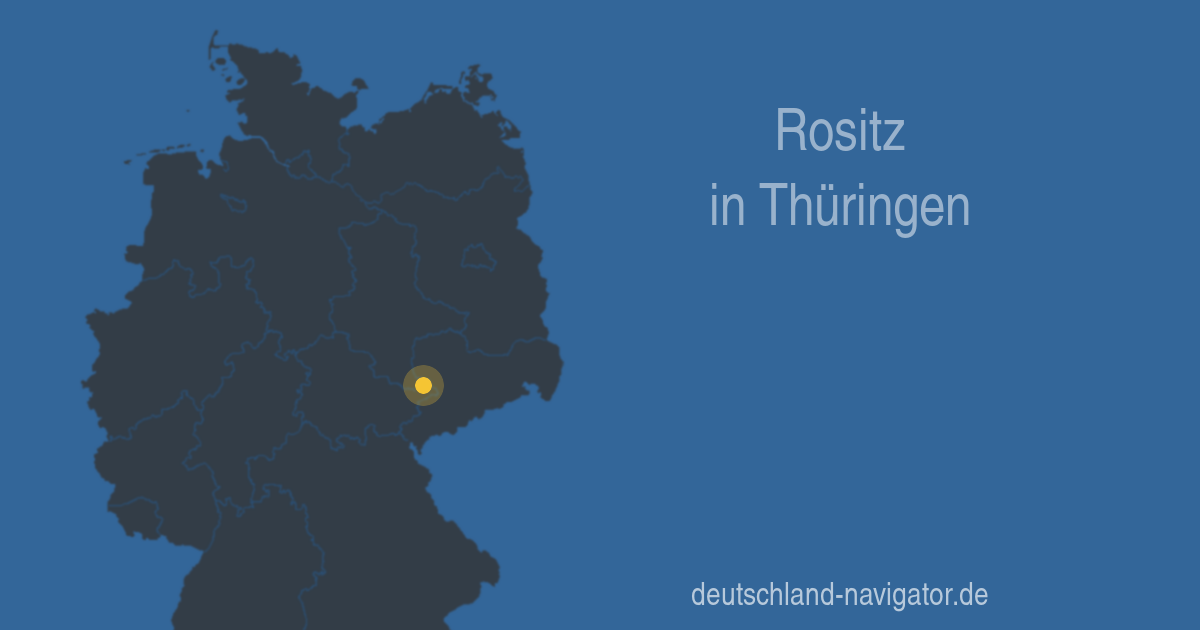 Rositz In Thüringen - Infos Und Wissenswertes über Rositz