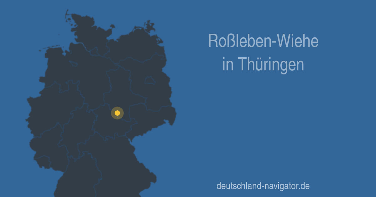 Roßleben-Wiehe In Thüringen - Infos Und Wissenswertes über Roßleben-Wiehe