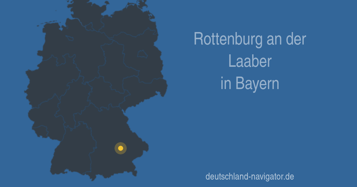 84056 Rottenburg an der Laaber in Bayern - Alle Infos Karte, Wetter