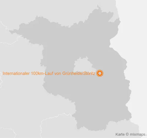 Karte Brandenburg: Internationaler 100km-Lauf von Grünheide/Störitz, Störitz