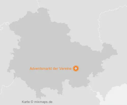 Karte Thüringen: Adventsmarkt der Vereine, Pößneck