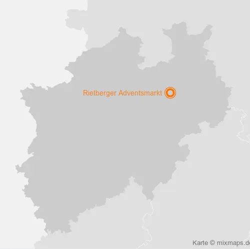 Karte Nordrhein-Westfalen: Rietberger Adventsmarkt, Rietberg