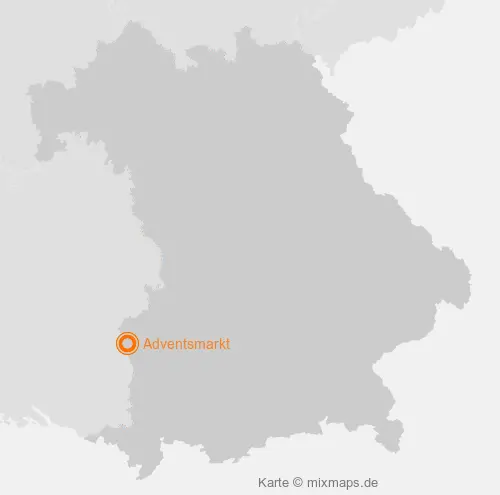 Karte Bayern: Adventsmarkt, Vöhringen