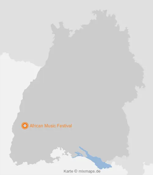 Karte Baden-Württemberg: African Music Festival, Emmendingen