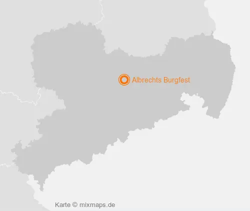 Karte Sachsen: Albrechts Burgfest, Meißen