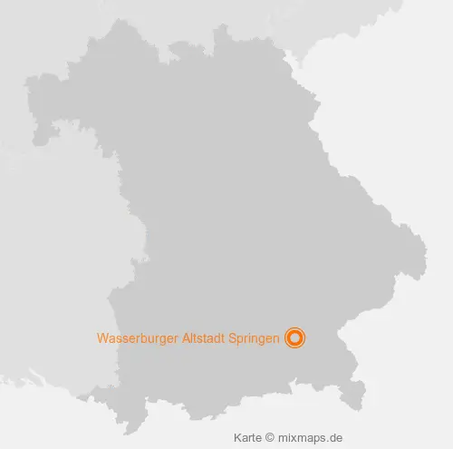 Karte Bayern: Wasserburger Altstadt Springen, Wasserburg am Inn