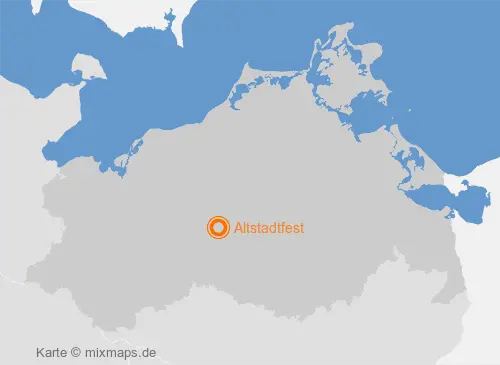 Karte Mecklenburg-Vorpommern: Altstadtfest, Krakow am See