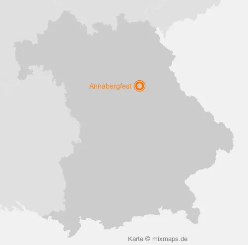 Karte Bayern: Annabergfest, Sulzbach-Rosenberg