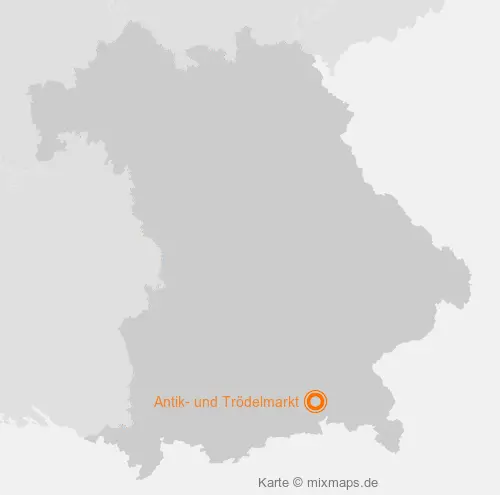 Karte Bayern: Antik- und Trödelmarkt, Rosenheim