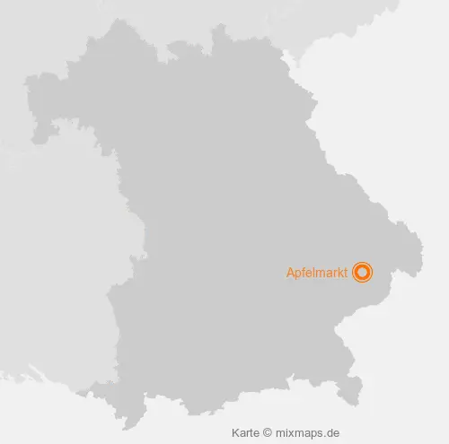 Karte Bayern: Apfelmarkt, Aidenbach