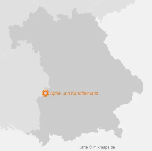 Karte Bayern: Apfel- und Kartoffelmarkt, Bächingen an der Brenz