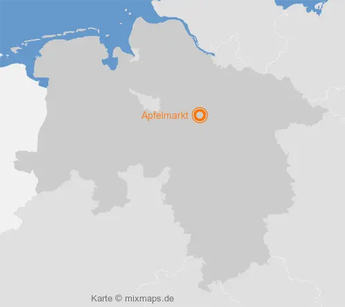 Karte Niedersachsen: Apfelmarkt, Visselhövede