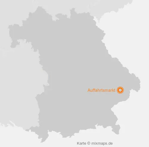 Karte Bayern: Auffahrtsmarkt, Aidenbach