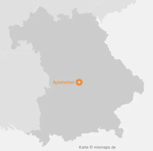 Karte Bayern: Autoherbst, Kösching