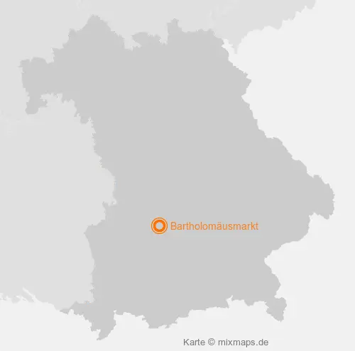 Karte Bayern: Bartholomäusmarkt, Aichach