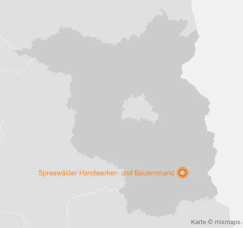 Karte Brandenburg: Spreewälder Handwerker- und Bauernmarkt, Burg (Spreewald)