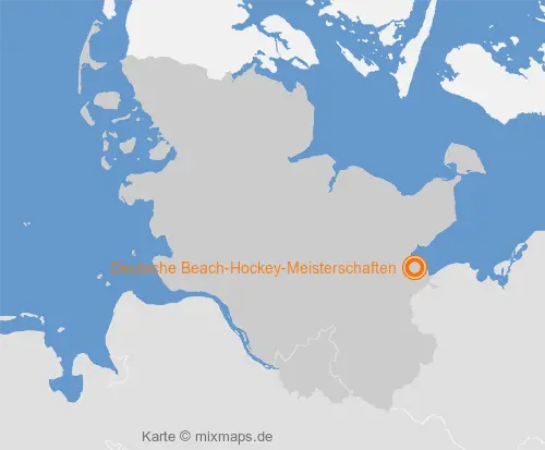 Karte Schleswig-Holstein: Deutsche Beach-Hockey-Meisterschaften, Timmendorfer Strand